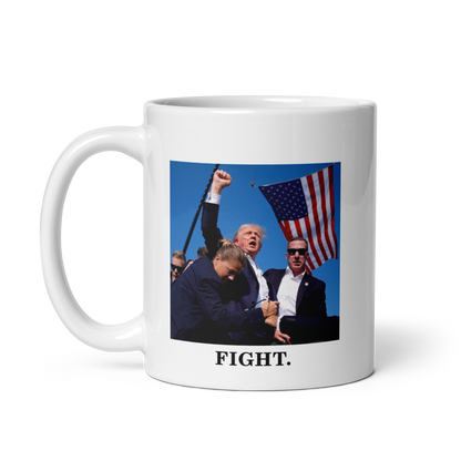 Trump Fight Mug (White)